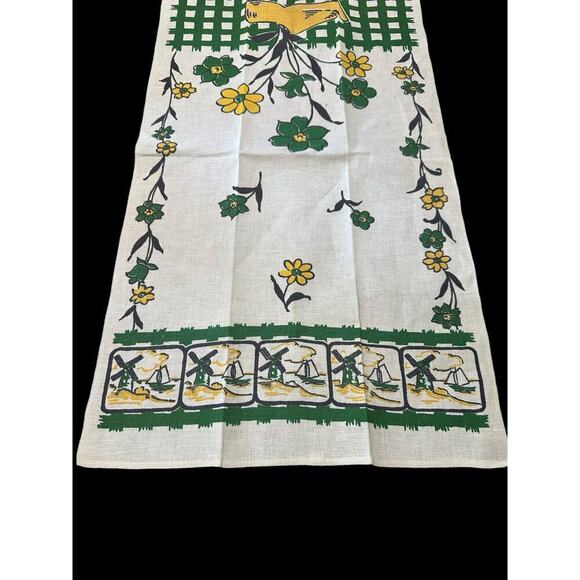 Vintage Startex Dutch themed linen/cotton tea towel - Picture 3 of 7